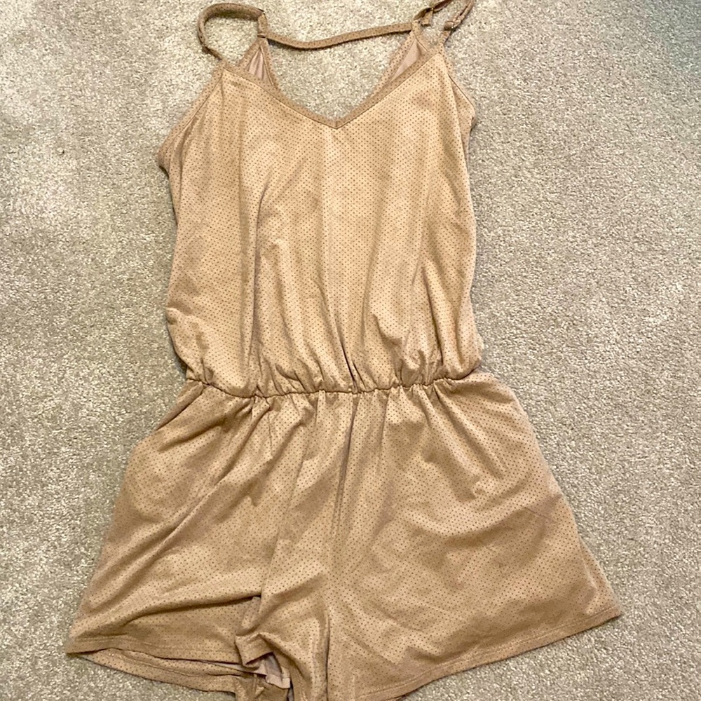 Elegant Tan Jumpsuit